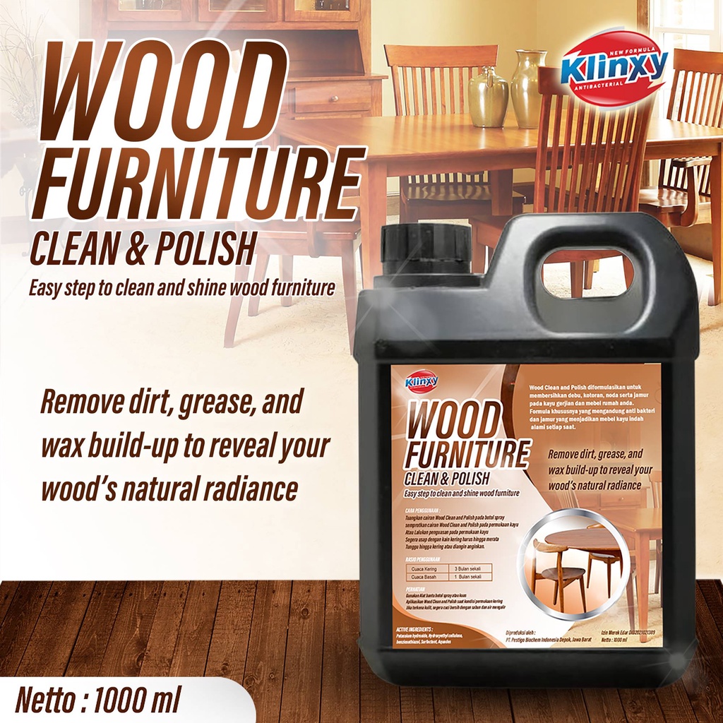 (Isi Ulang) Penghilang Jamur Lemari Kayu / Pembersih Anti Jamur Kayu Furniture 1 Liter