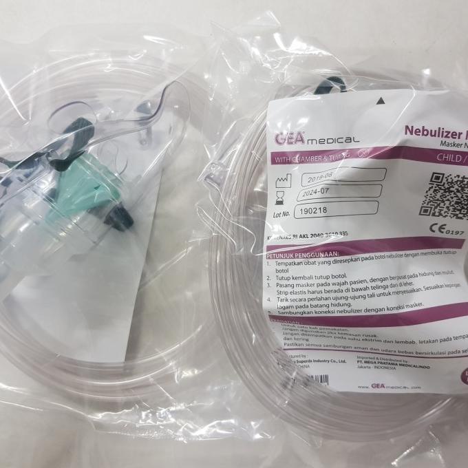 Masker nebulizer anak gea / nebulizer mask / masker uap t-sumberberkatalkes Berkualitas