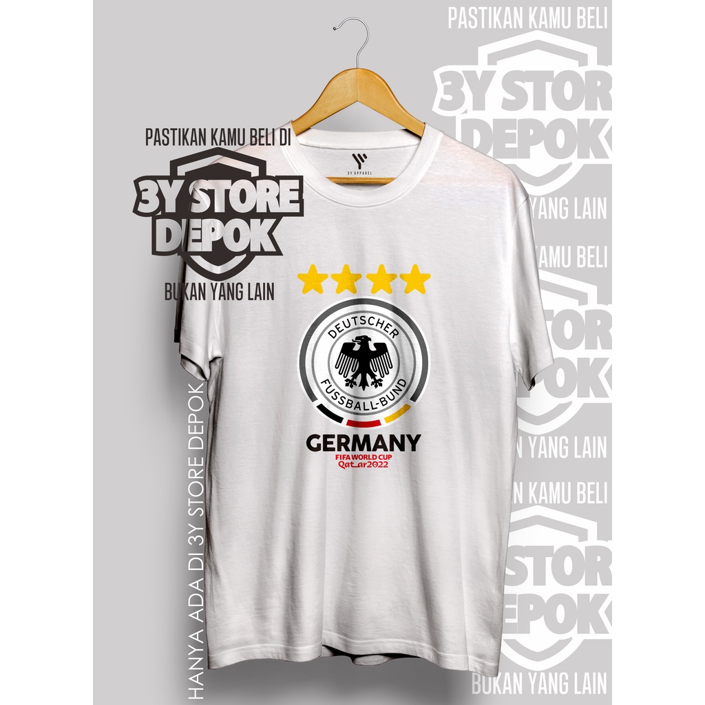 KAOS PIALA DUNIA DFB JERMAN 2022 / PRIA/WANITA/ANAK - 3Y STORE DEPOK