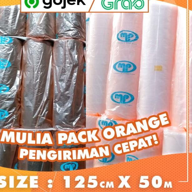 

BUBBLE WRAP ROLL 50 METER HITAM ORANGE BUBLE WRAP MULIAPACK - MP ORG - Putih
