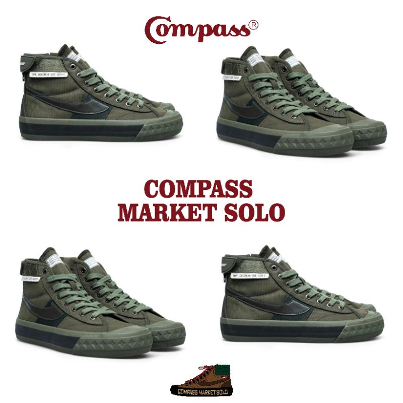 [ORIGINAL] Sepatu Compass Retrograde Flight Jacket JKT High 39 - 44