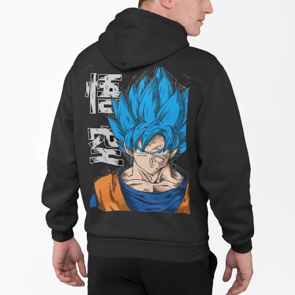 Hoodie Goku Painting Anime Manga Dragon Ball Premium Unisex