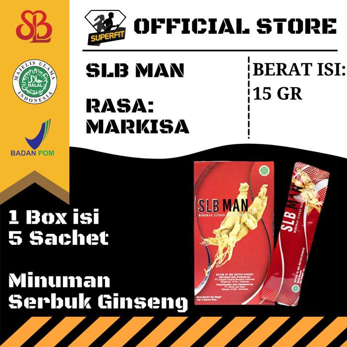 Slb Man 1 Box Isi 5 Sachet | Minuman Serbuk Ginseng | Bpom & Halal