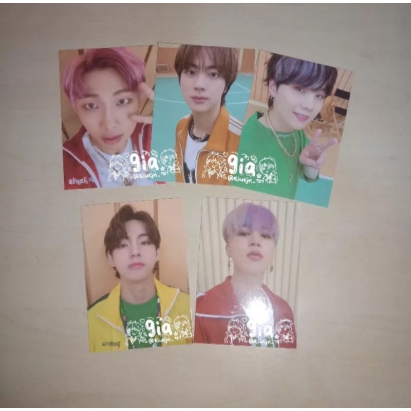 [ BOOKED ] OFFICIAL PHOTOCARD PC POB HOODIE BUTTER NAMJOON JIN SUGA V JIMIN