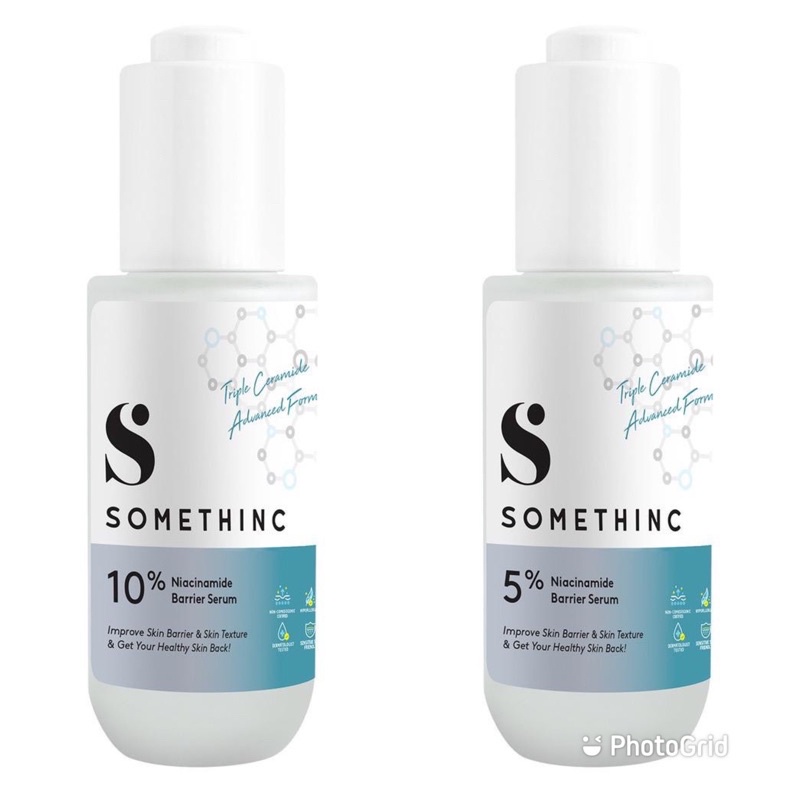 SOMETHINC 5% dan 10% Niacinamide Barrier 40ml -  Serum Memperbaiki Lapisan Kulit Berminyak