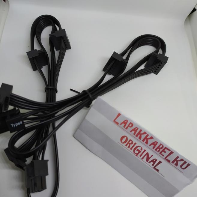 kabel modular corsair dari psu 6 pin ke sata