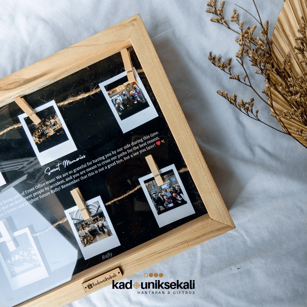 POLAROID GIFT | BIRTHDAY RUSTIC GIFTBOX | FRAMEBOX POLAROID 3D | GIFTBOX CUSTOM