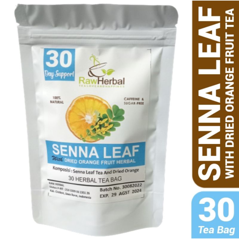 Senna Leaf With Dried Orange Fruit Herbal Tea Isi 30 Tea Bag