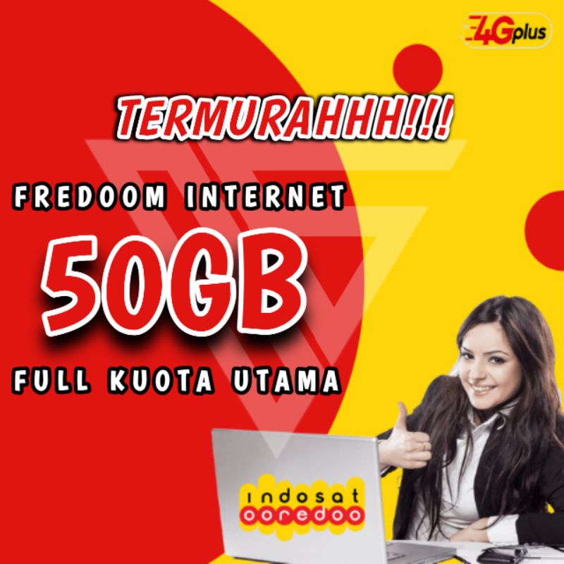 Kuota Indosat 50 GB 100 GB Full 24 jam