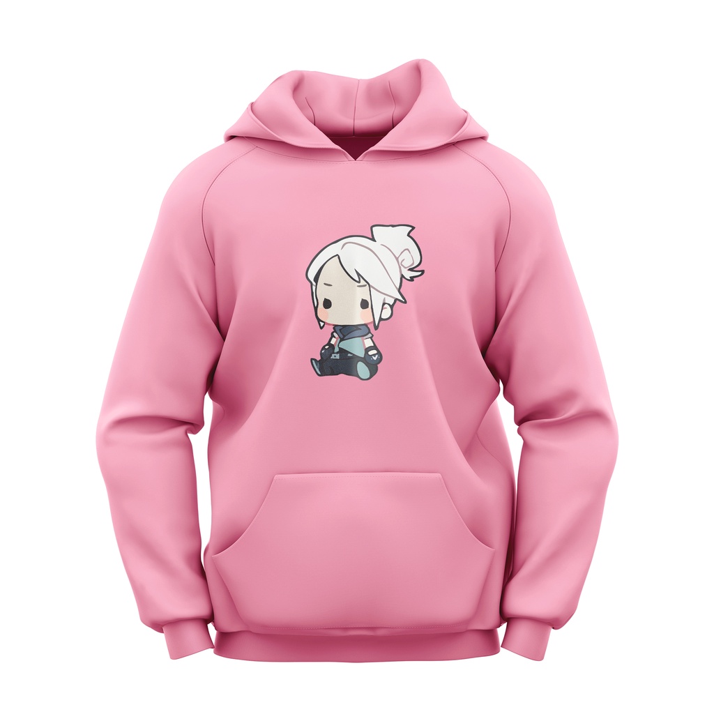 Hoodie Valorant Cosplay Cute Jett Cartoon - Valorant Jett Hoodie Unisex - Gaming Apparel BISA COD