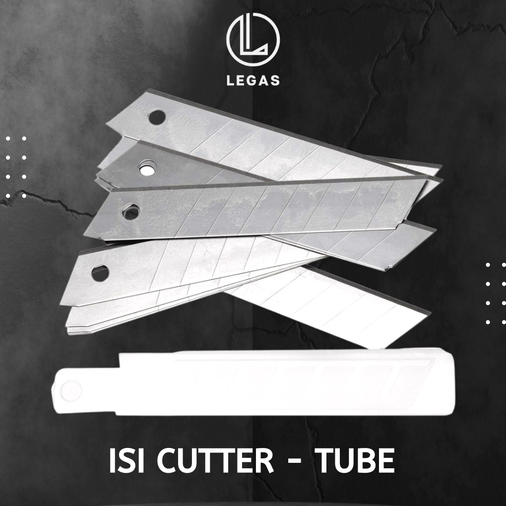 

ISI 10 PCS ISI CUTTER BESAR BAJA HITAM PISAU CUTTER BESAR /CUTTER TAJAM MURAH / REFILL PISAU KATER LEBAR BAGUS / REFILL CUTTER ORIGINAL