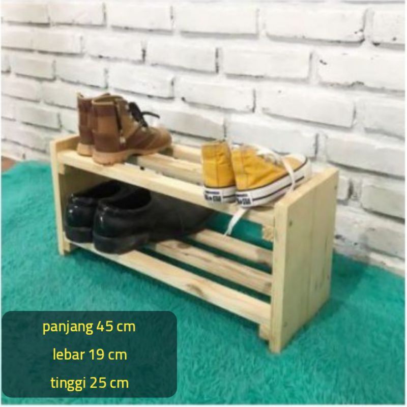 rak sepatu / rak sandal / rak sepatu sandal / rak sepatu kayu
