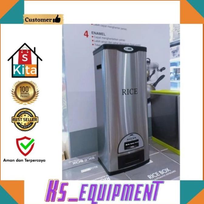 RICE BOX/TEMPAT BERAS/TEMPAT BERAS 30 LITER/TEMPAT BERAS STAINLESS FG54R5R