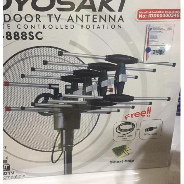 Antena TV Luar Remote Control Antena Outdoor Toyosaki TYS 888 SC