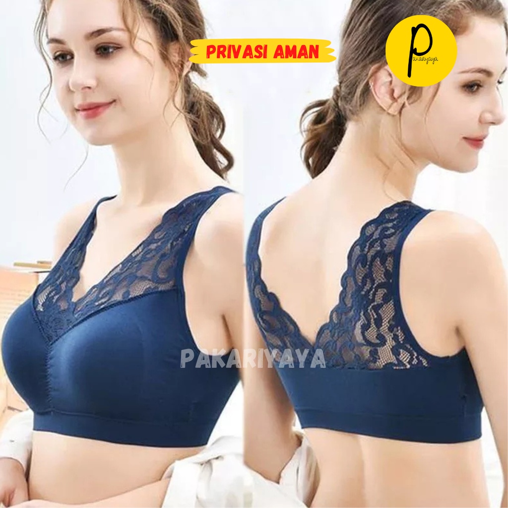BH Wanita Bra Renda Tanpa Kawat Remaja Sexy Seamless BH03