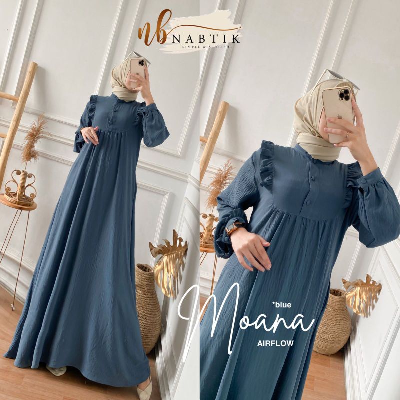 Moana NABTIK Gamis Airflow by NABTIK Termurah