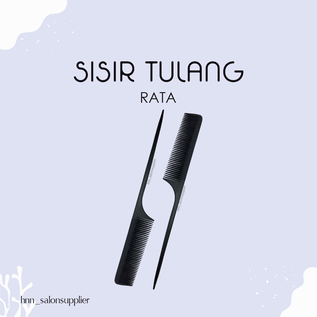 Sisir Tulang Rata Styling Rambut Sisir Gunting Salon Barber Barbershop