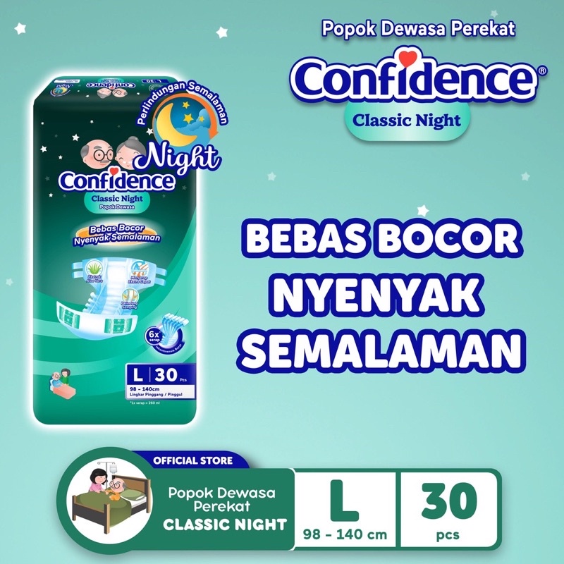 Confidence Popok Dewasa Classic Night L30