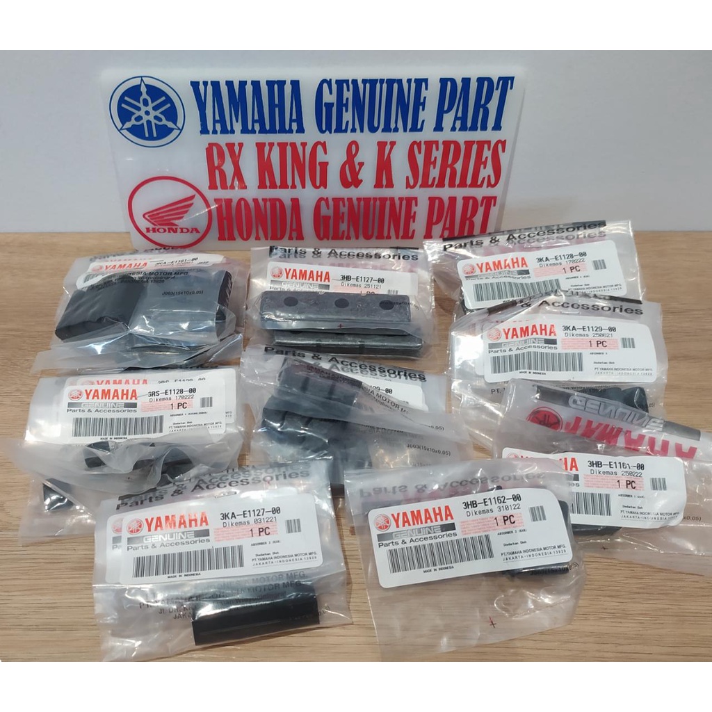 KARET BLOK MESIN ATAS DAN TENGAH YAMAHA RX KING ORIGINAL YGP 24PCS 3RS-E1129-00 - 3HB-E1127-00 - 3HB