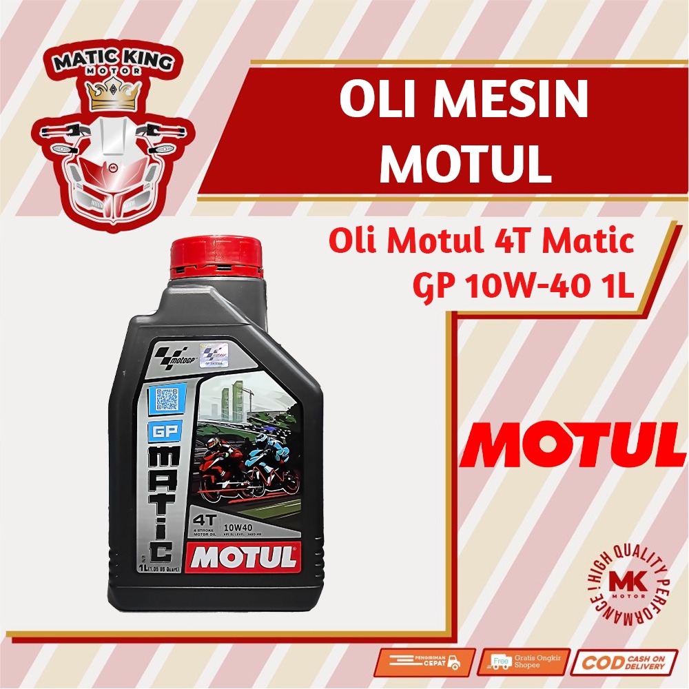 Motul Oli Mesin GP Matic 10W-40 MB API SL MOTOR 4 Tak 1L