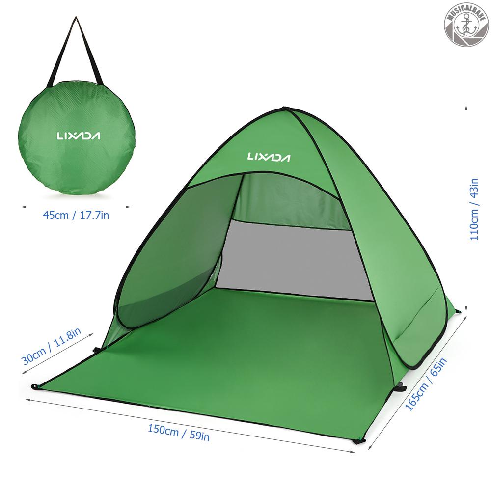 Lixada Tenda Cabana Pop Up Instan Otomatis Ringan Proteksi UV Untuk Campingmemancingoutdoor