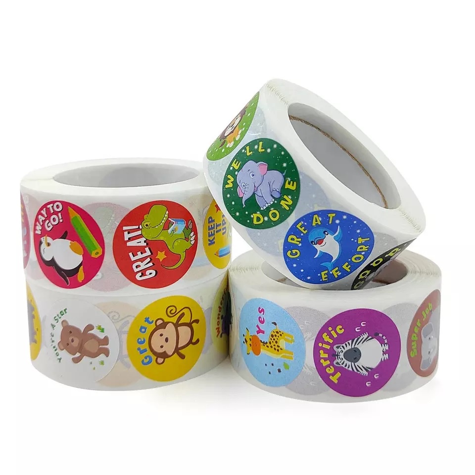 

Label Sticker Motivasi Guru Reward Anak Stiker Kartun Hewan Binatang Lucu (1 Roll/ 500 pcs)
