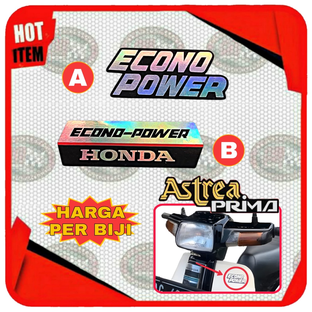 Stiker Sticker Logo Sayap Honda ASTREA STAR PRIMA ( Hologram )