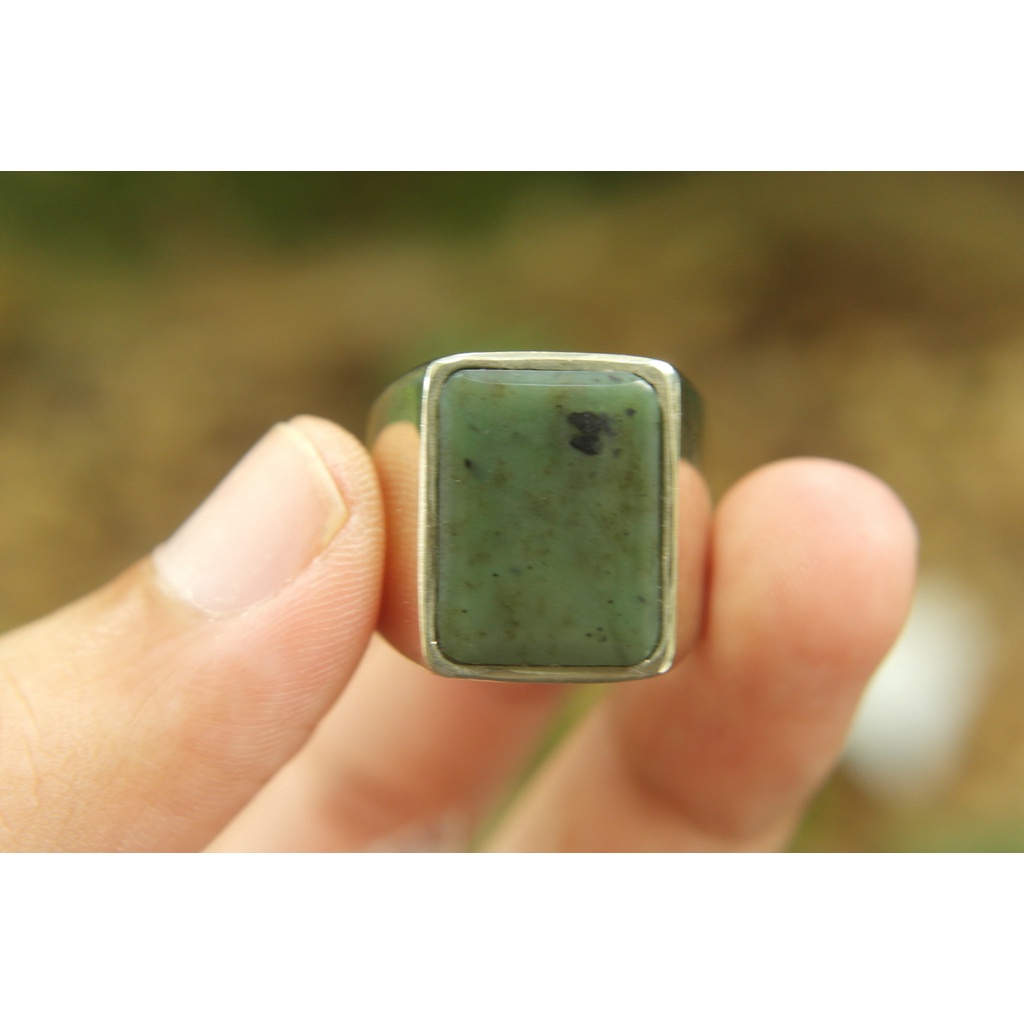 Natural Giok Aceh Ring 8 Kode Y149