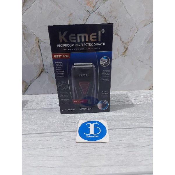 Electric Shaver Cukuran Kumis Cas Kemei ORIGINAL KM 3381