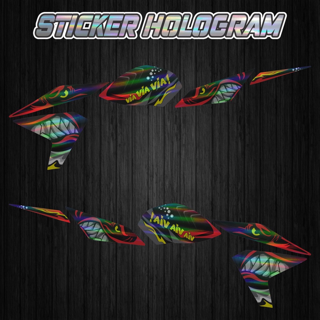 STICKER STRIPING DECAL STRIPING VIXION NVL VIXION 2013 ,2014 STRIPING TRANSPARAN ,STRIPING HOLOGRAM 