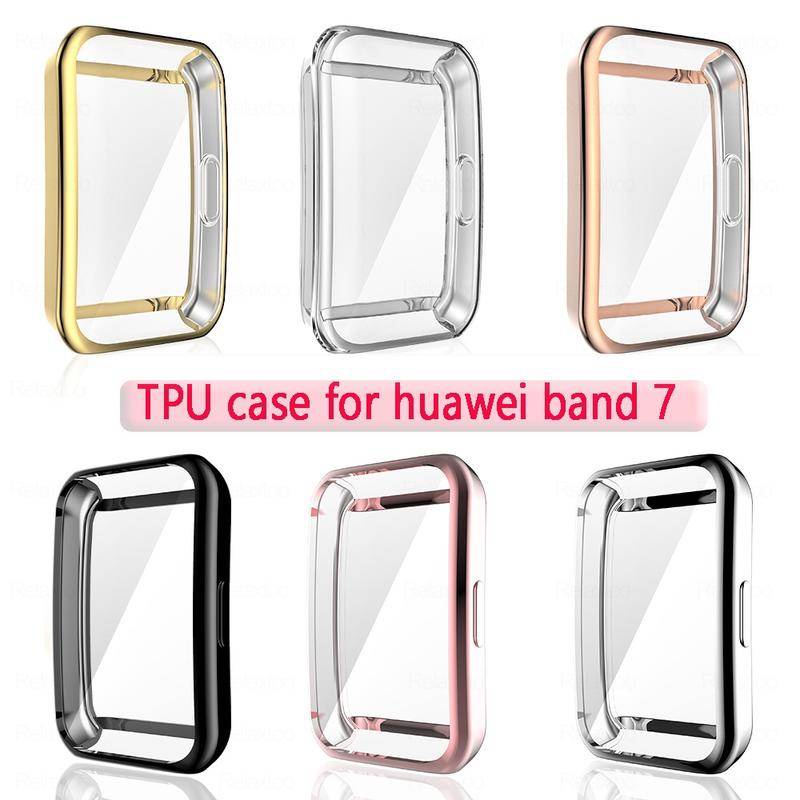 Case Bumper Pelindung Layar Bahan TPU Untuk Huawei Honor band 7 6 ES 7 6 Pro Fit 2