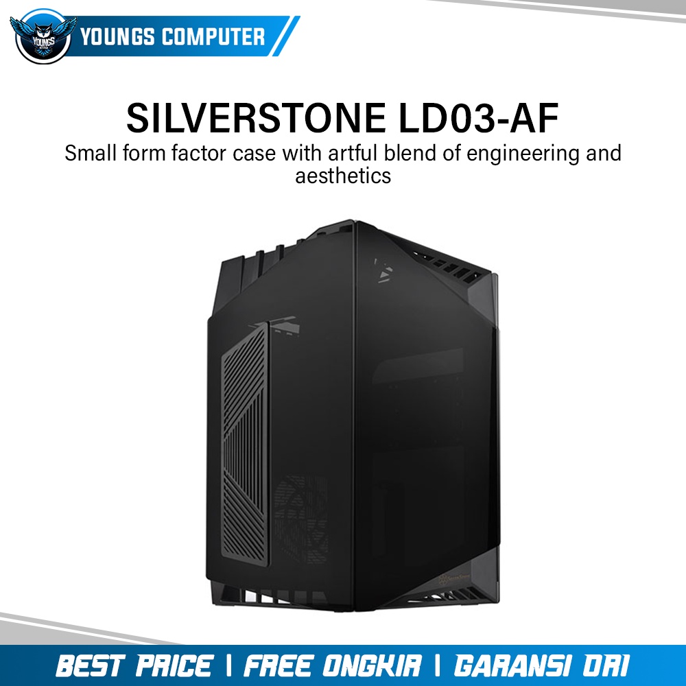 Silverstone Lucid LD03 AF Airflow + 2 Fan | Mini ITX Temper Glass Case