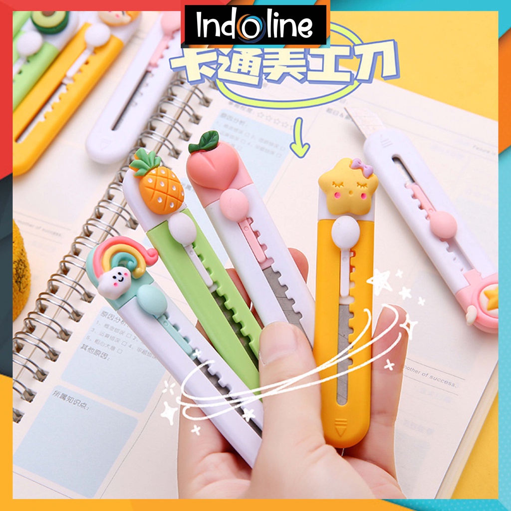 

Cutter Mini Karakter Cutter Mini Travelling Pisau Silet Lucu Import COD ℒ 882