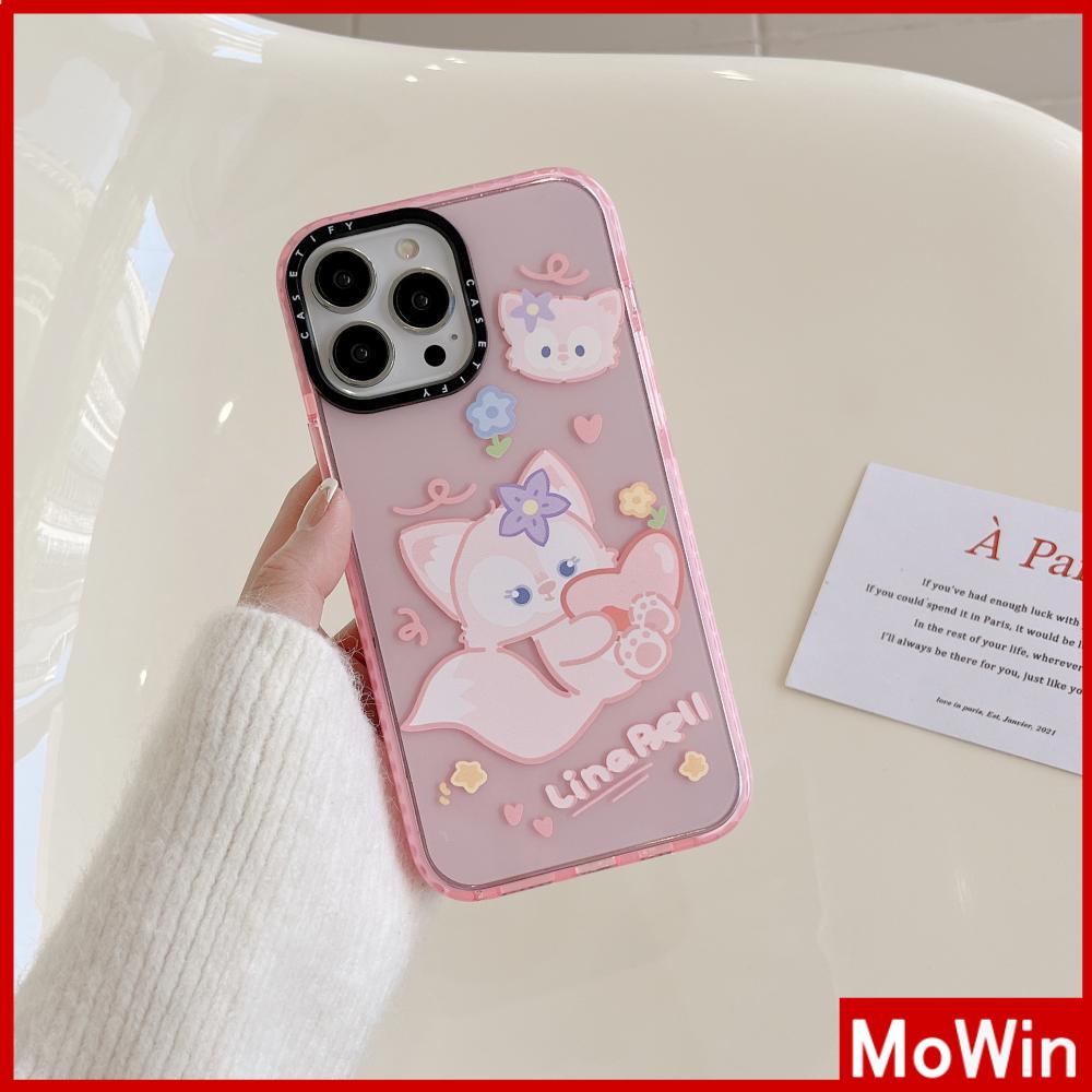 For iPhone 14 Pro Max iPhone Case Thickened TPU Soft Case Clear Case Shockproof Cartoon Cute Pink Purple Compatible For iPhone 13 Pro Max 12 Pro Max 11 Pro Max 7Plus XR XS MAX