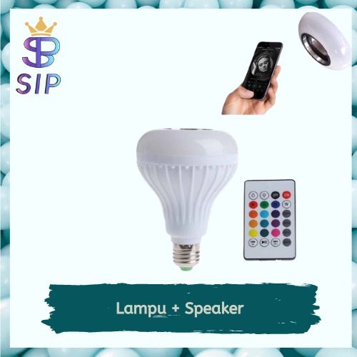 lampu led speaker wireles musik bluetooth led rgb