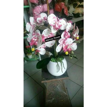 Anggrek Latex+pot/mewah/COD