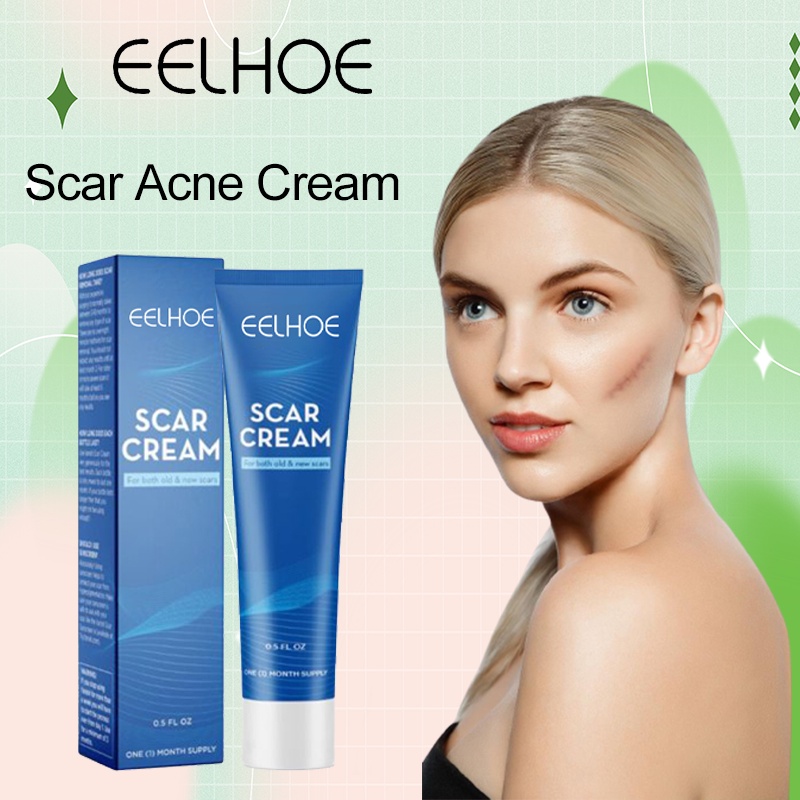 Eelhoe Scar Acne Krim Ampuh Menghilangkan Bekas Luka Operasi Luka Bakar & Bekas Jerawatan Scar Cream