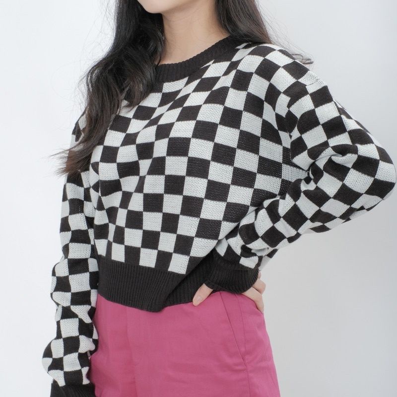 Sweater Checkered KOTAK Knit