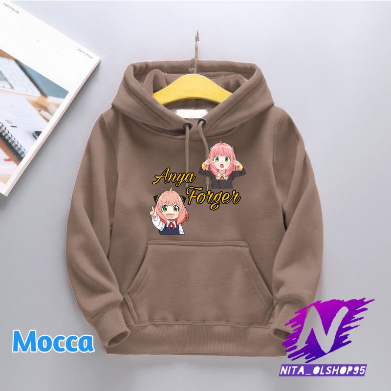 hoodie anak anya lucu sweatar anak anime spy x family anya forget
