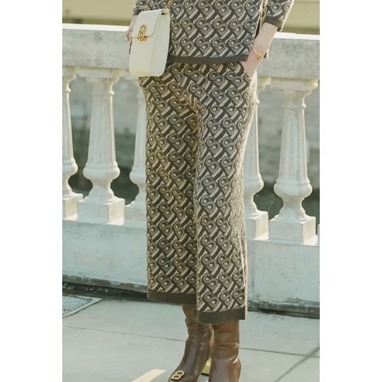 Preloved BIMU Knit pants dan Top cocoa