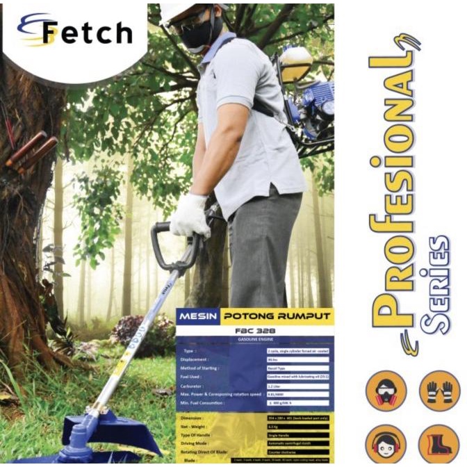 Mesin Potong Rumput 2 tak BG 328 portable Fetch barang laris