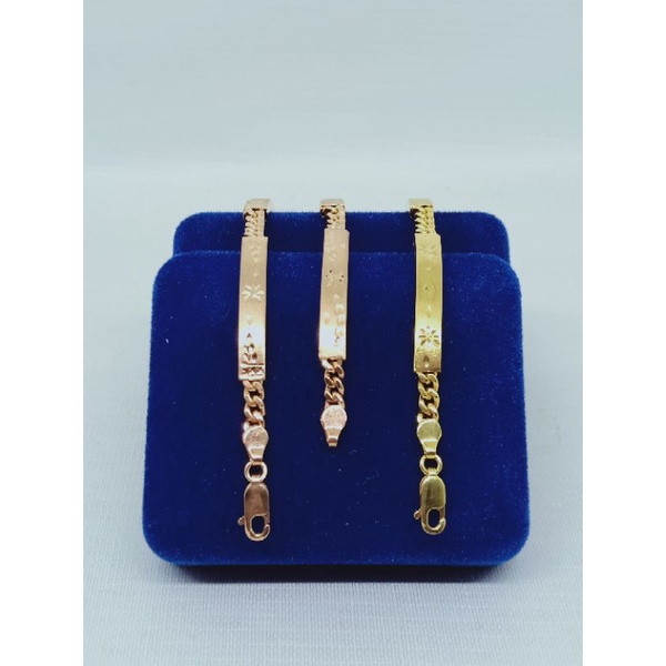 gelang perak asli silver 925 lapis emas/gelang tangan rantai penang ukir/asli silver/fashion wanita terbaru