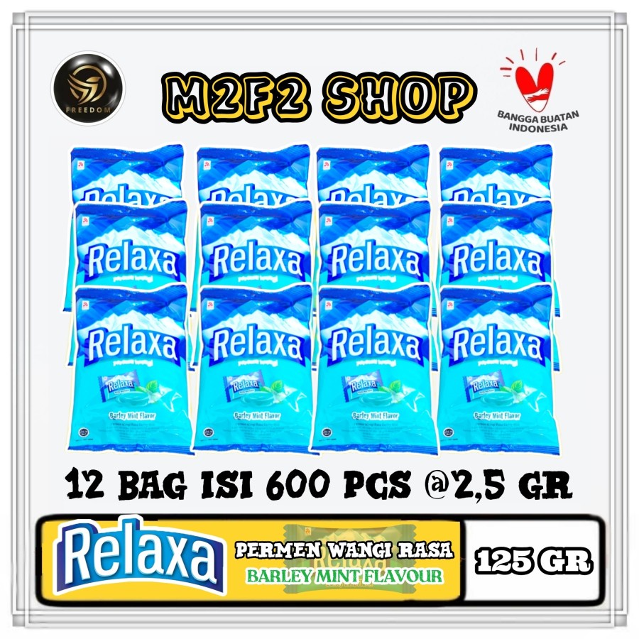 

Relaxa Barley Mint Flavor Candy | Permen Mint Rasa Barley Wangi Segar - 125 gr (Kemasan 12 Pcs)