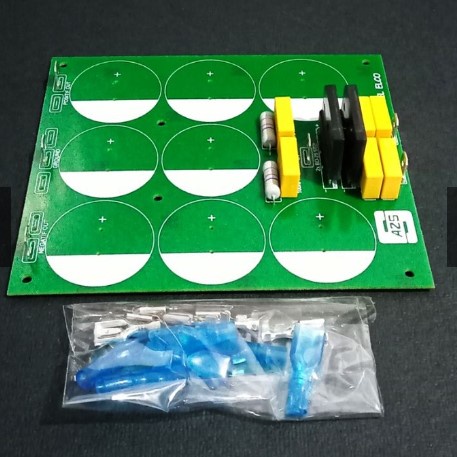 PCB Power Supply 8 Elco PSU Simetris Untuk OCL Power Amplifier Plus Komponen