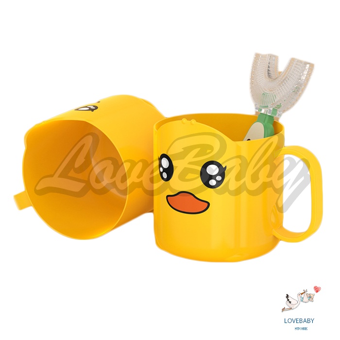 [1KG 25PCS] LBS Gelas Sikat Gigi Motif Bebek Lucu Gelas Anak Karakter Bebek Gelas Kumur Bebek Gelas Plastik