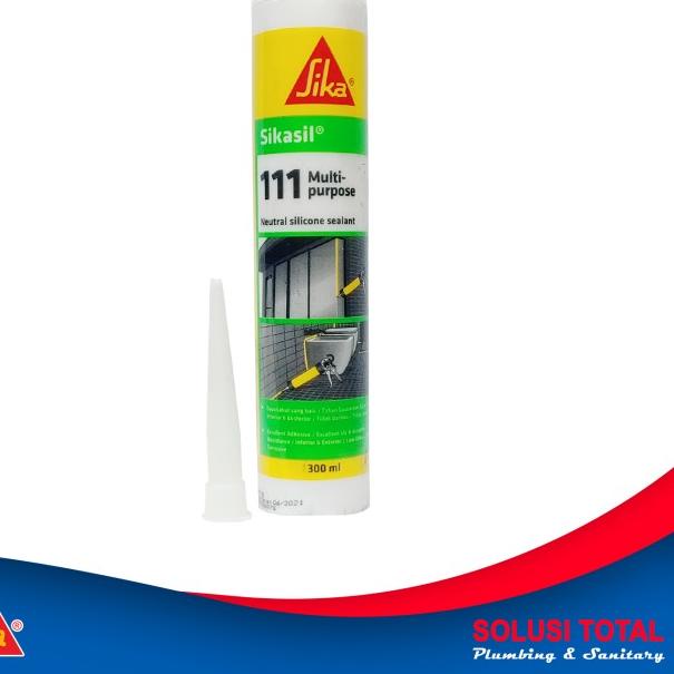 

SikaSil 111 Multipurpose Clear Transparan Silicone Sealant 300ml