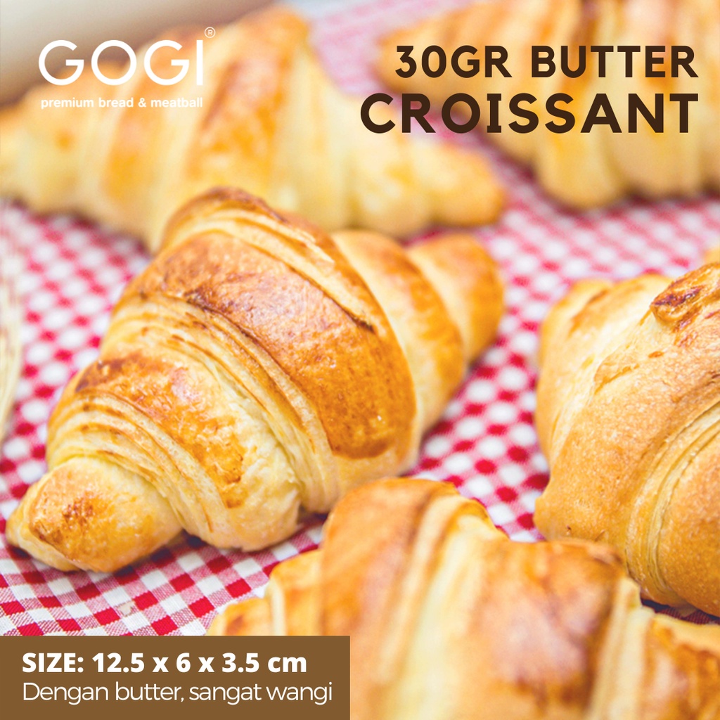 

Isi 5 Pcs Roti Full Butter Croissant 30gr Roti Croissant Full Butter Croissant