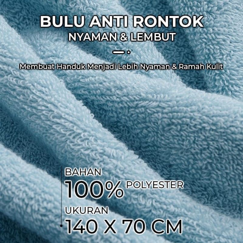 Medan Termurah Size 70x140 Handuk mandi dewasa Polyster import high quality