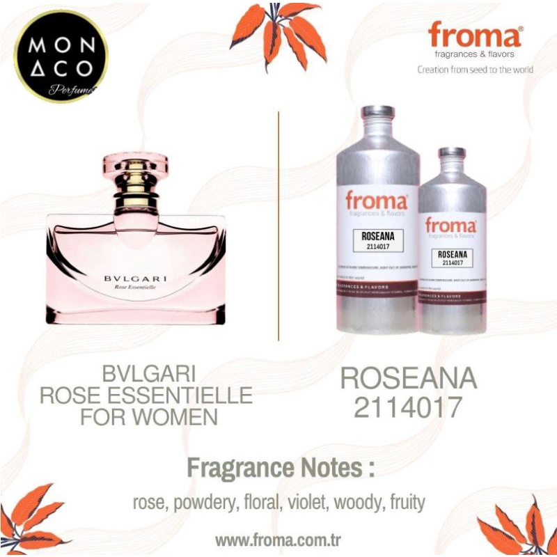 BIBIT PARFUM BULGARI ROSE BY FROMA - ASLI 100%