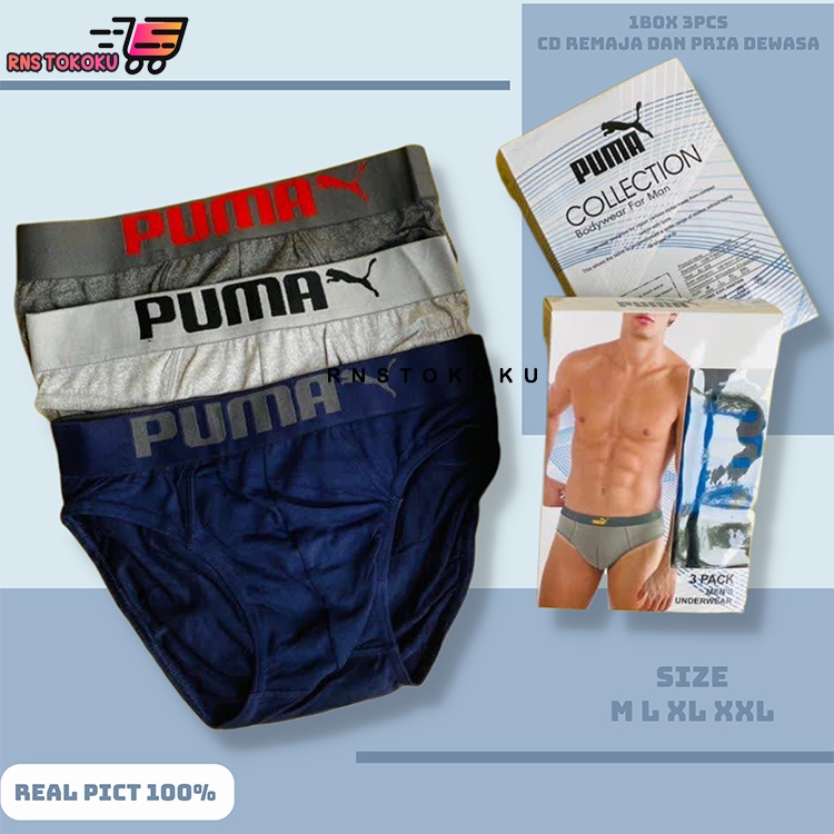 ( 1box 3pcs ) Celana Dalam Karet Boxer Pria Dewasa Dan Anak Remaja Laki Laki